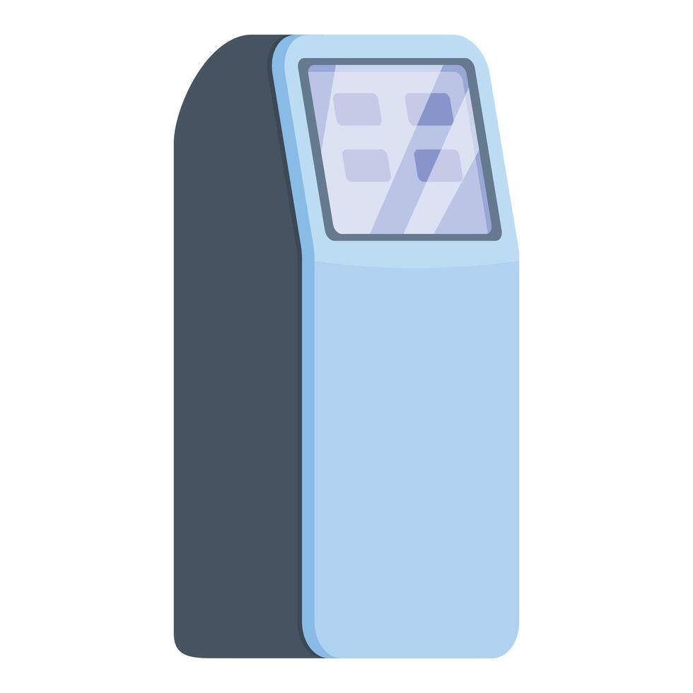 Modern payment terminal processing contactless payment vector