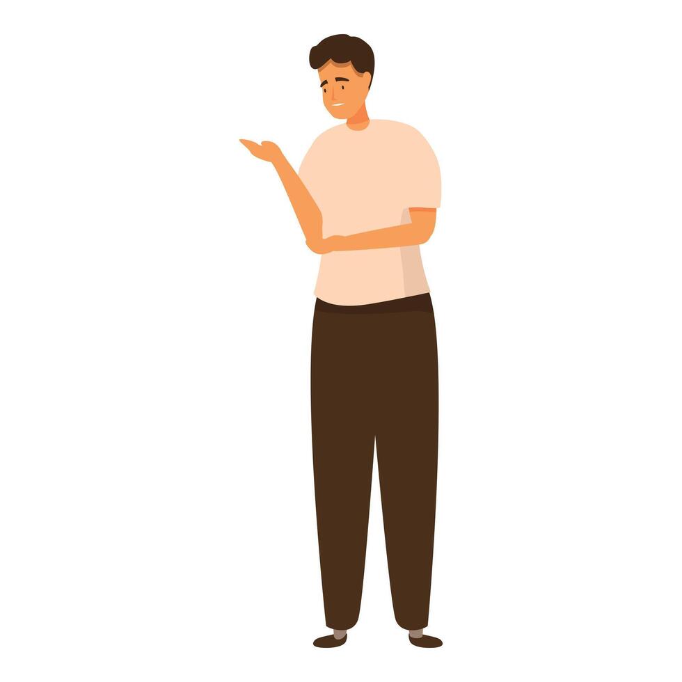 Young man touching his sore elbow suffering from pain vector