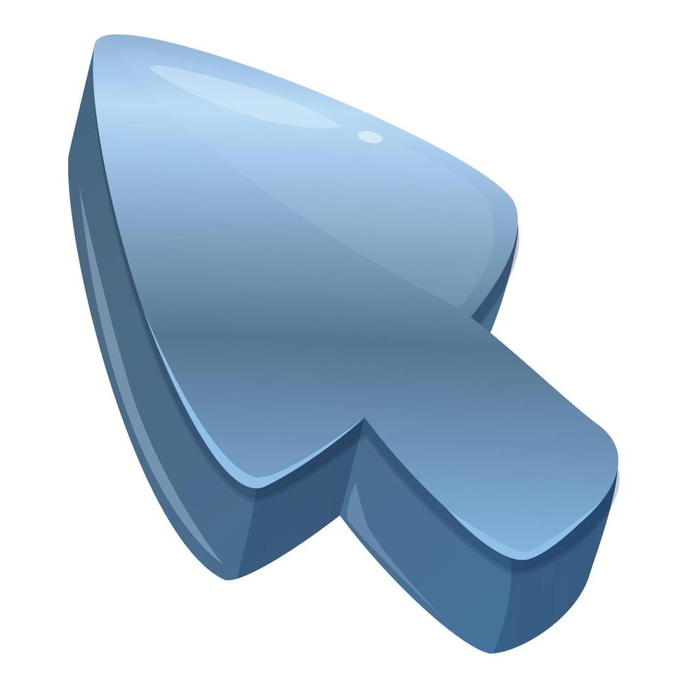 Blue cursor showing clicking pointing and selecting vector