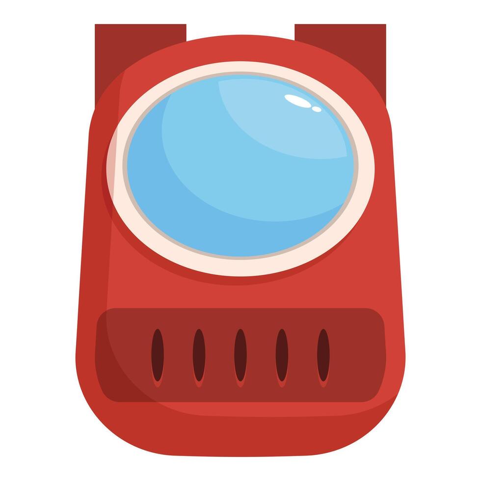 Red space capsule for pets is ready for interstellar travel vector