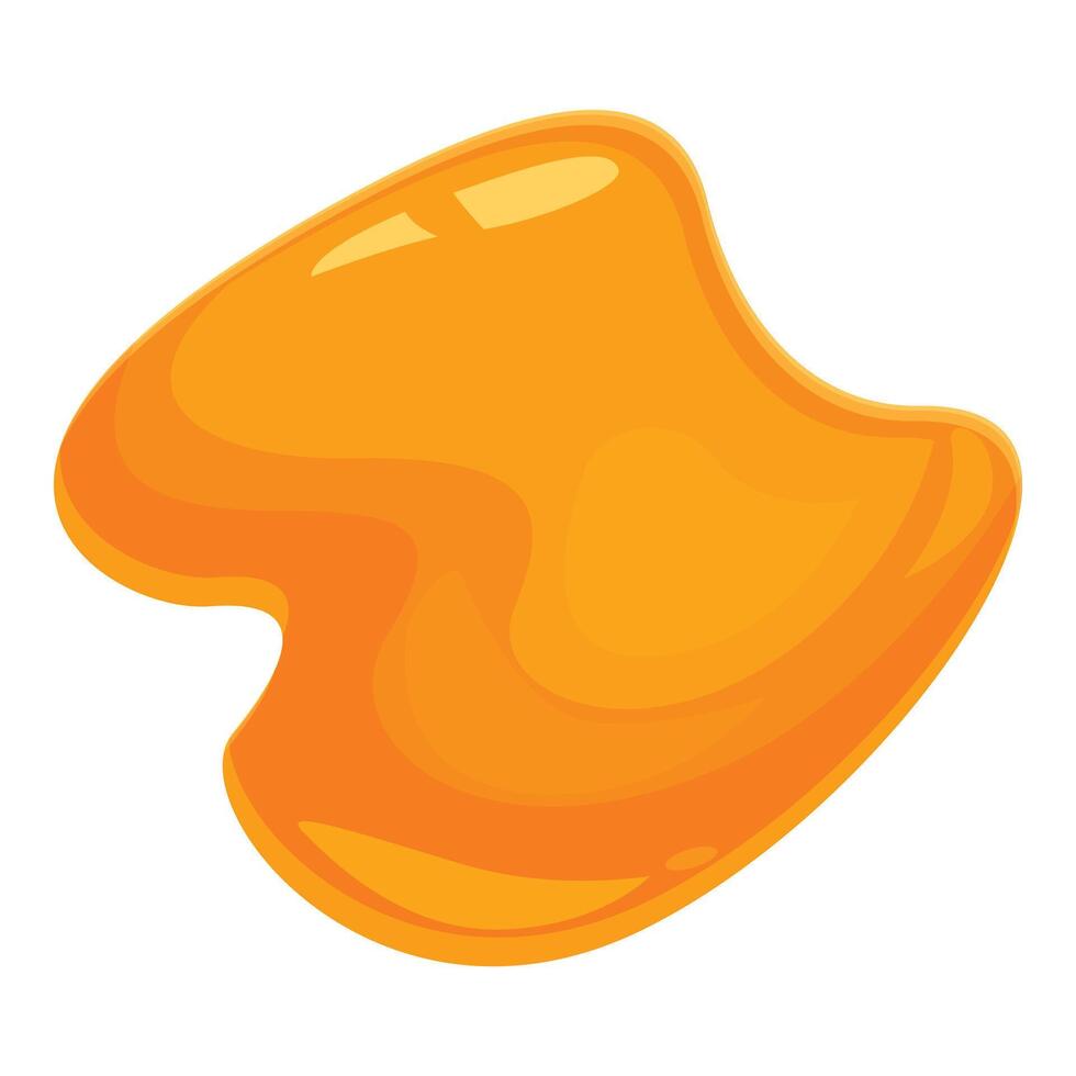 Flowing liquid honey puddle spreading out vector