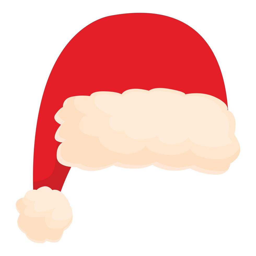 Classic santa claus hat waiting to be worn on christmas eve vector