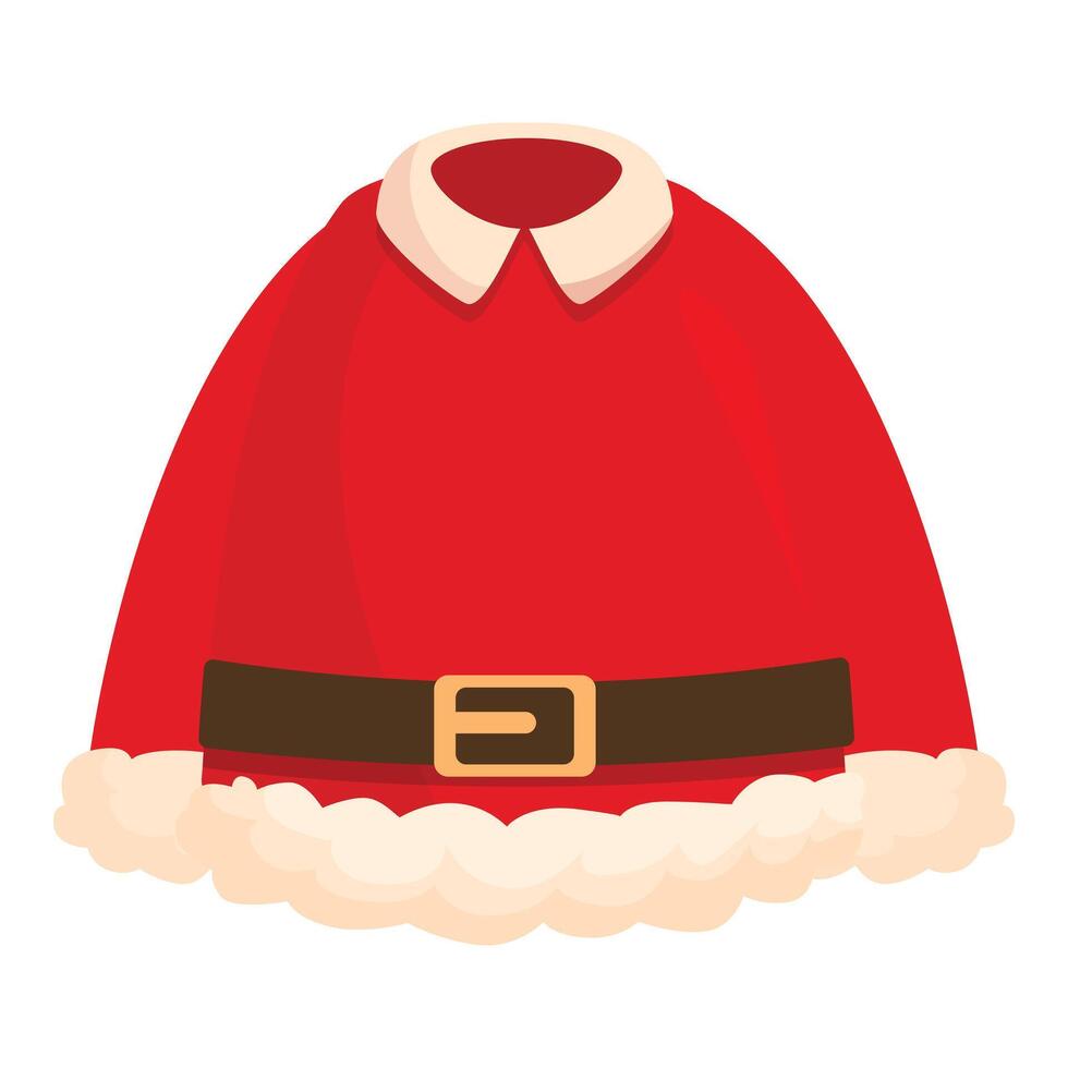 Red santa claus coat is waiting for christmas eve party vector