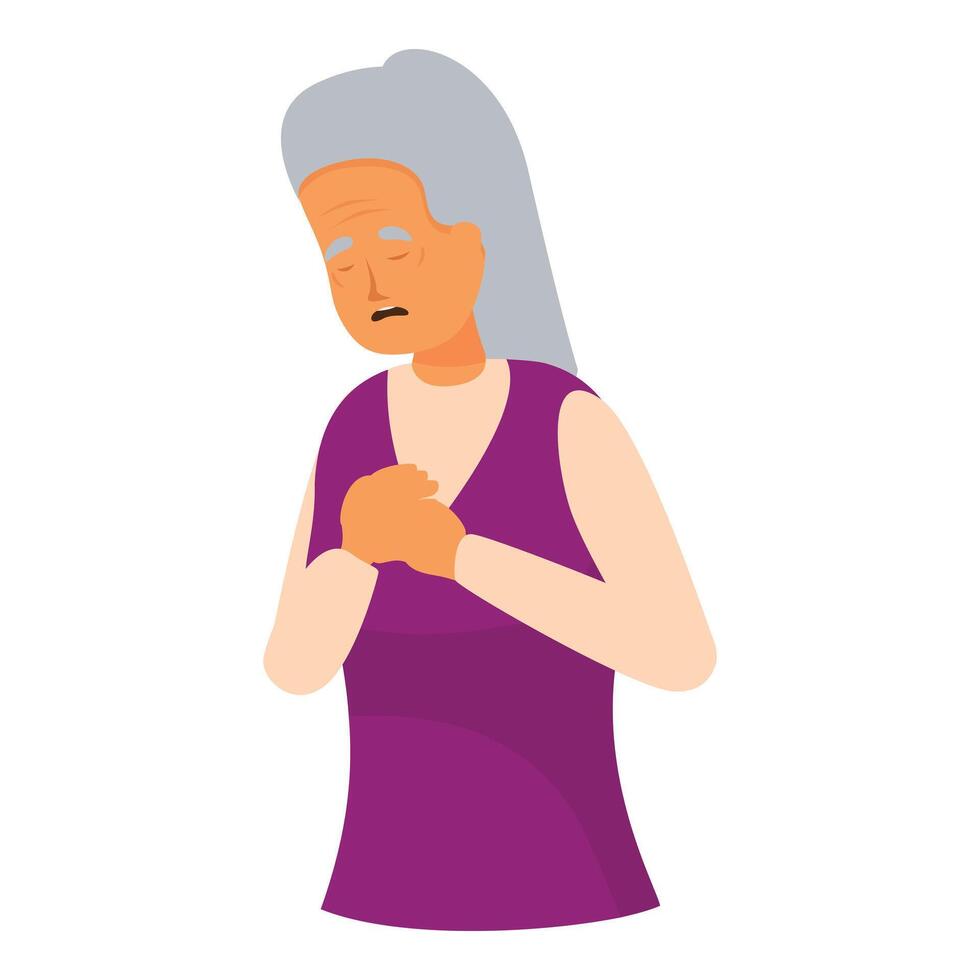 Senior Woman Experiencing Chest Pains And Shortness Of Breath 48456403 senior-woman-experiencing-chest-pains-and-shortness-of-breath-48456403