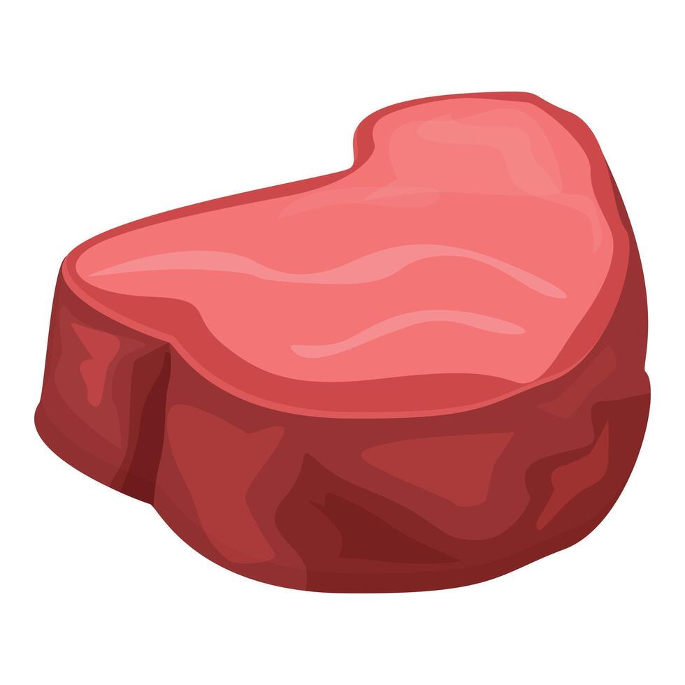 Fresh raw beef meat steak being prepared for grilling vector