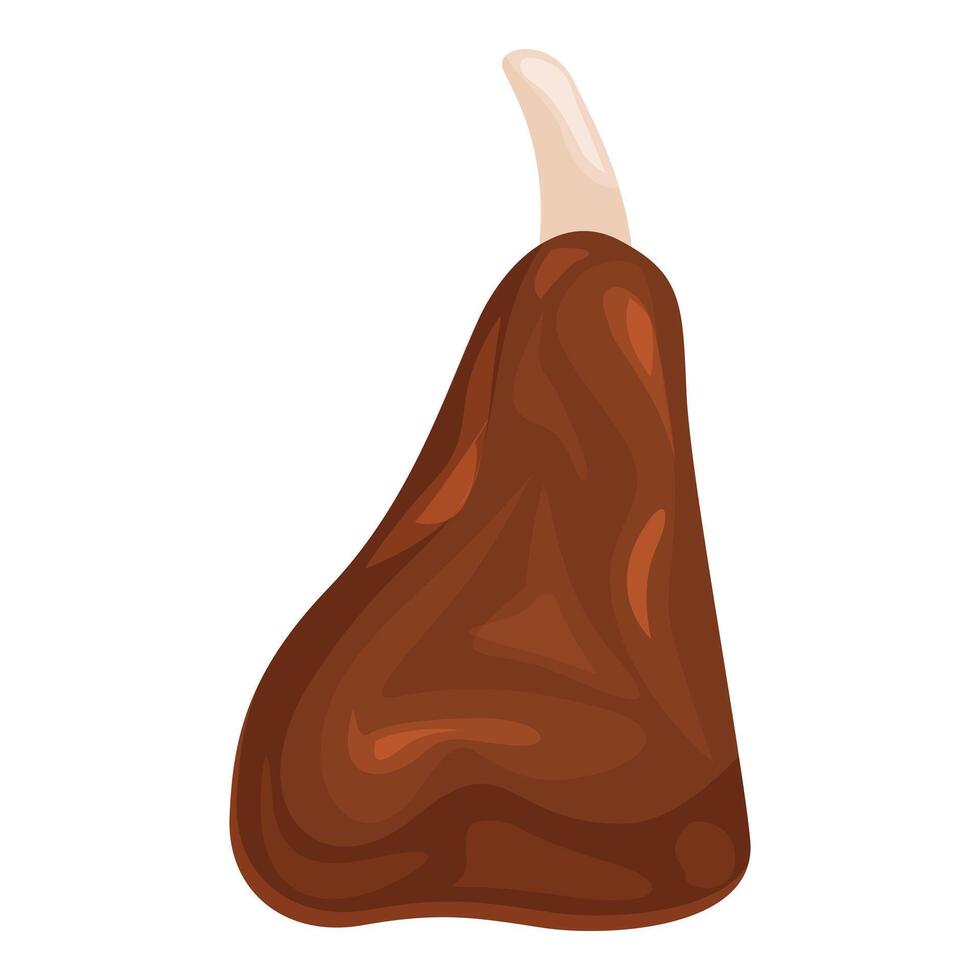 Big piece of meat with bone for cooking delicious food vector