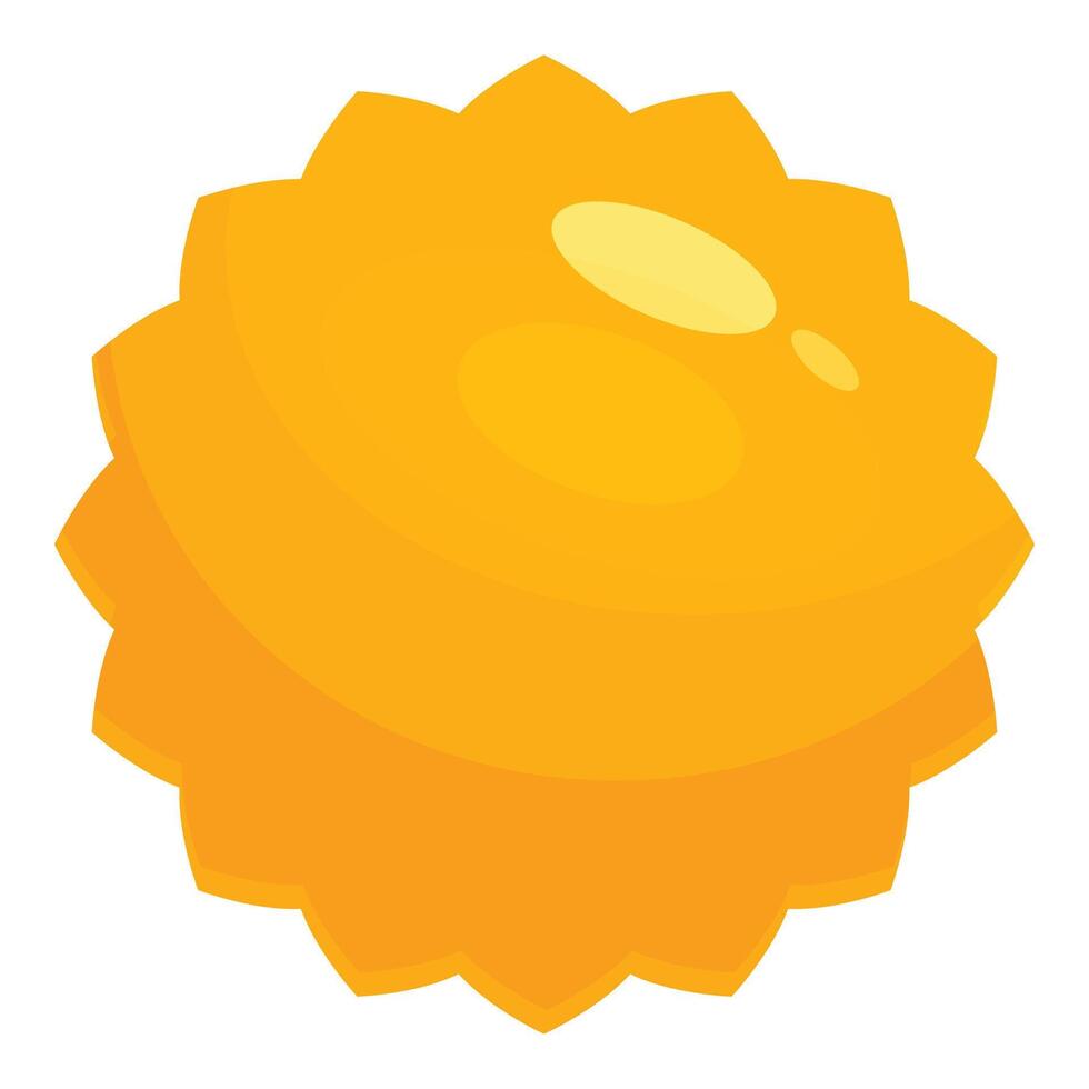 Bright sun shining with big smile on orange background vector