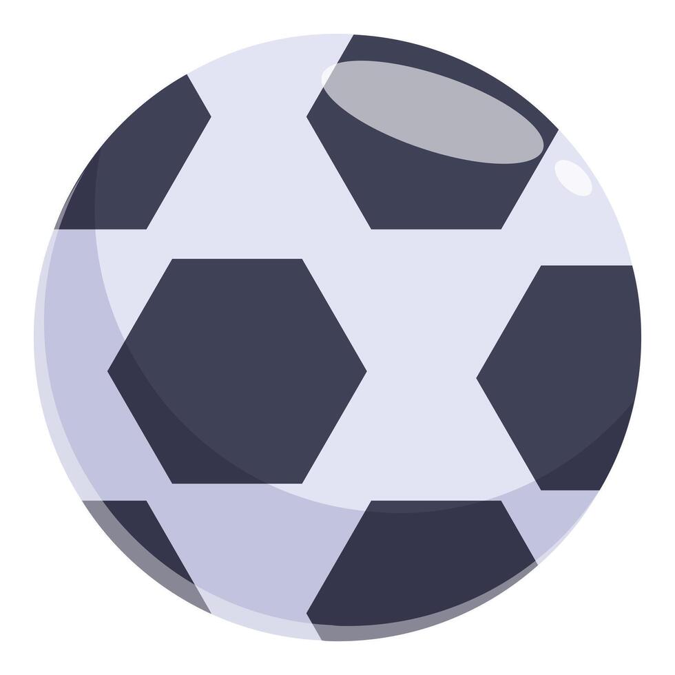 Classic soccer ball shining on white background vector
