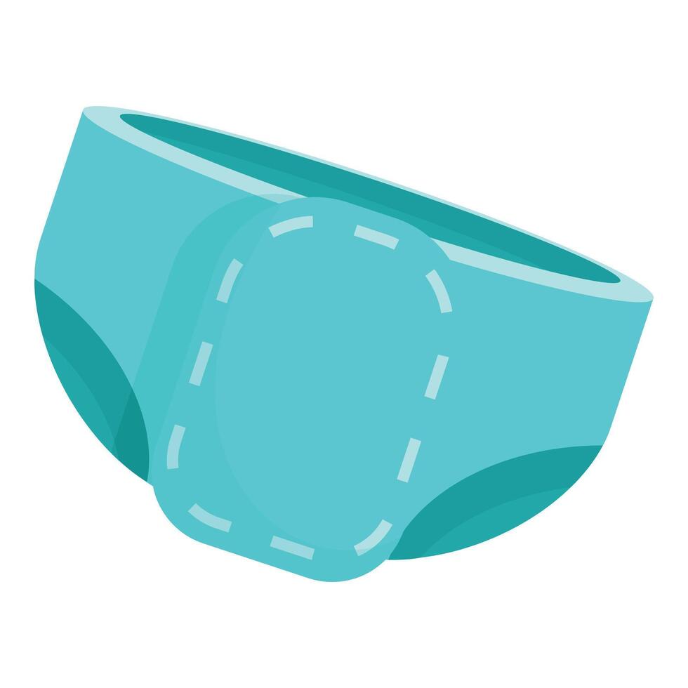 Absorbent baby diaper providing comfort and protection vector