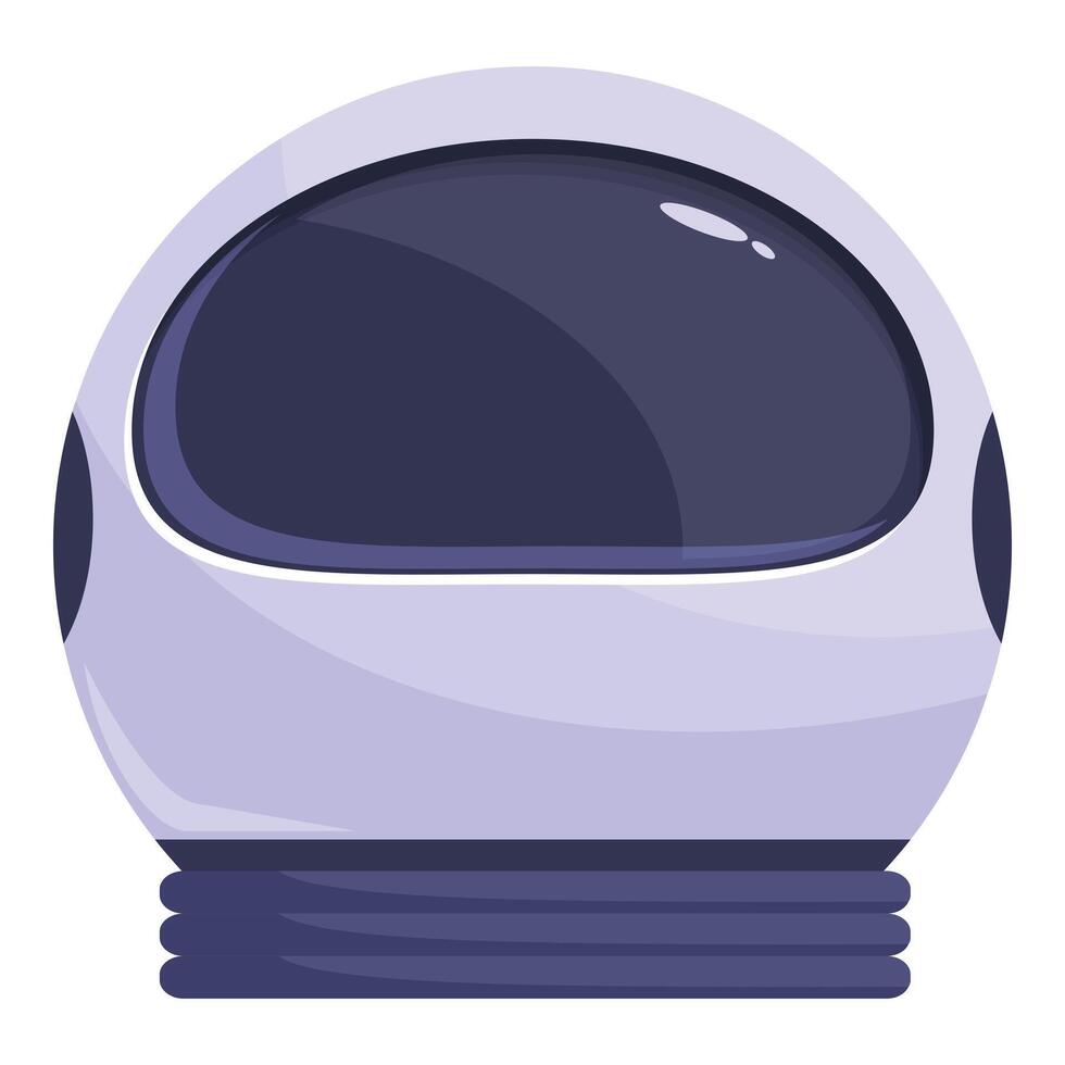 Modern astronaut helmet protecting from harsh conditions of space travel vector