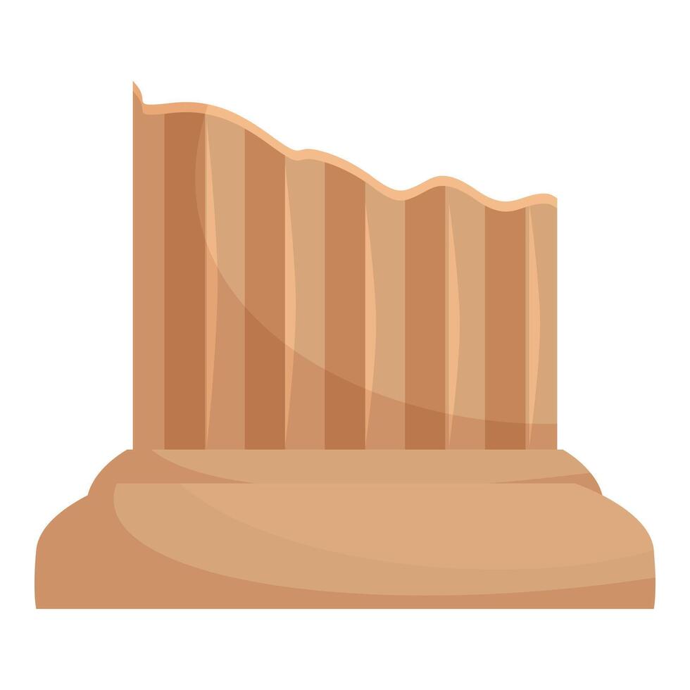 Broken antique column is standing on a pedestal vector