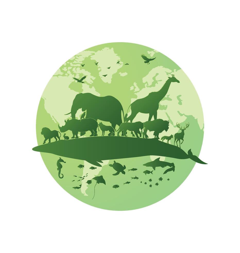 World Wild life and animals day. vector