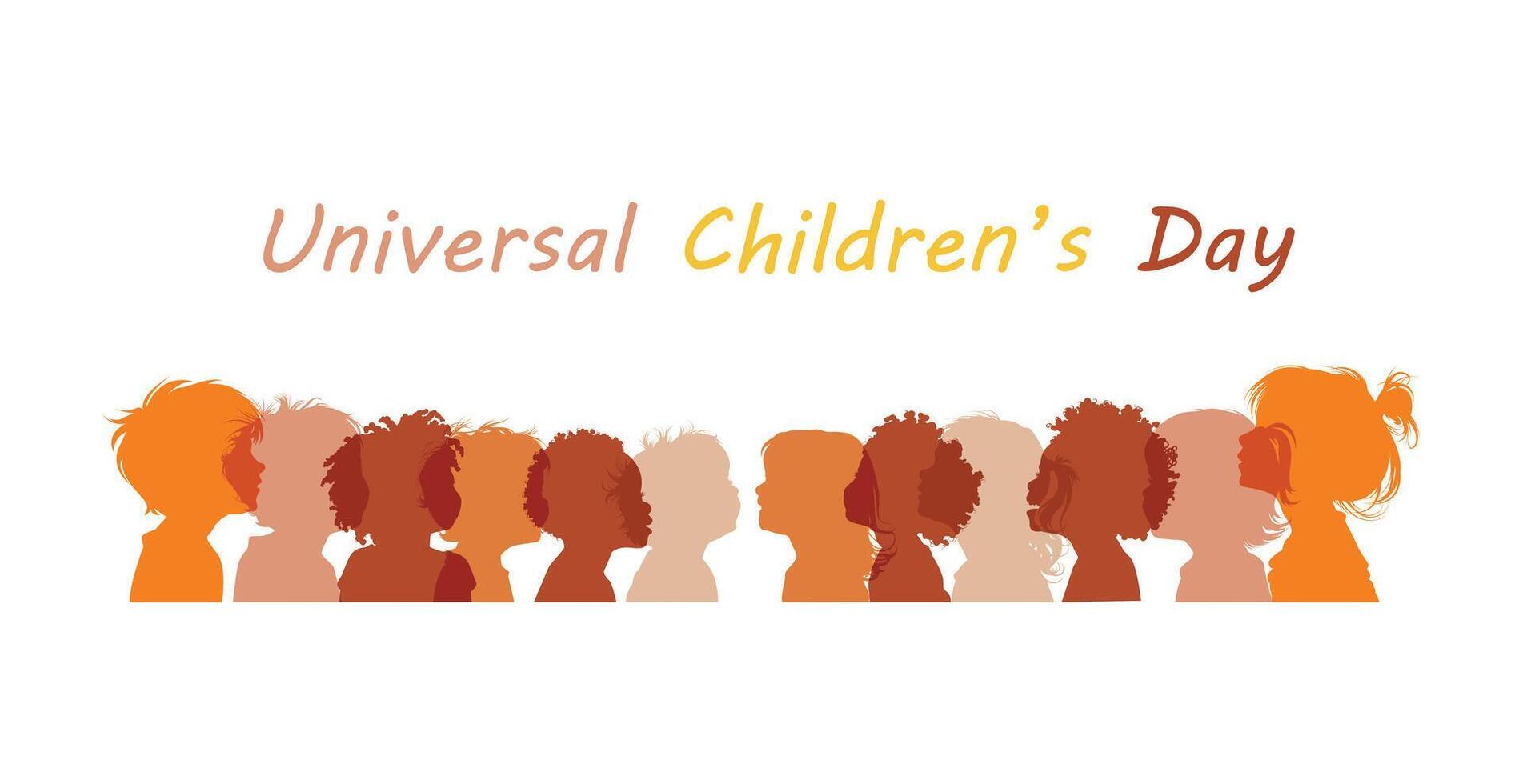 group of boys and girls. vector