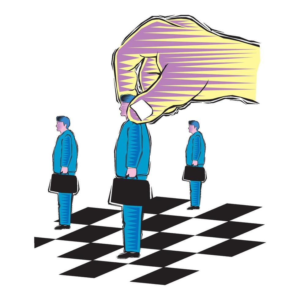 abstract Clipart of Business chess vector