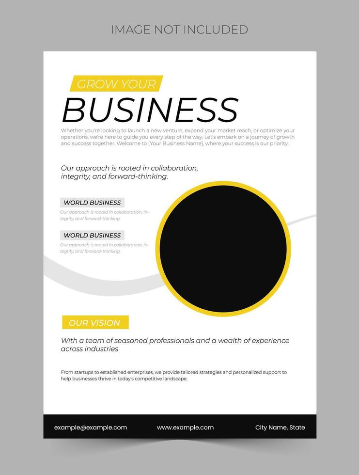 Business flyer template design vector