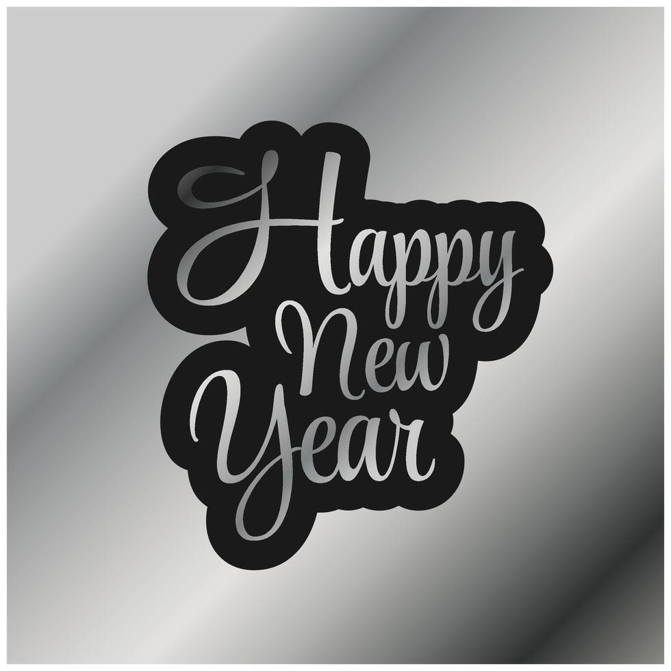 Happy New Year 2025 Typography Design vector