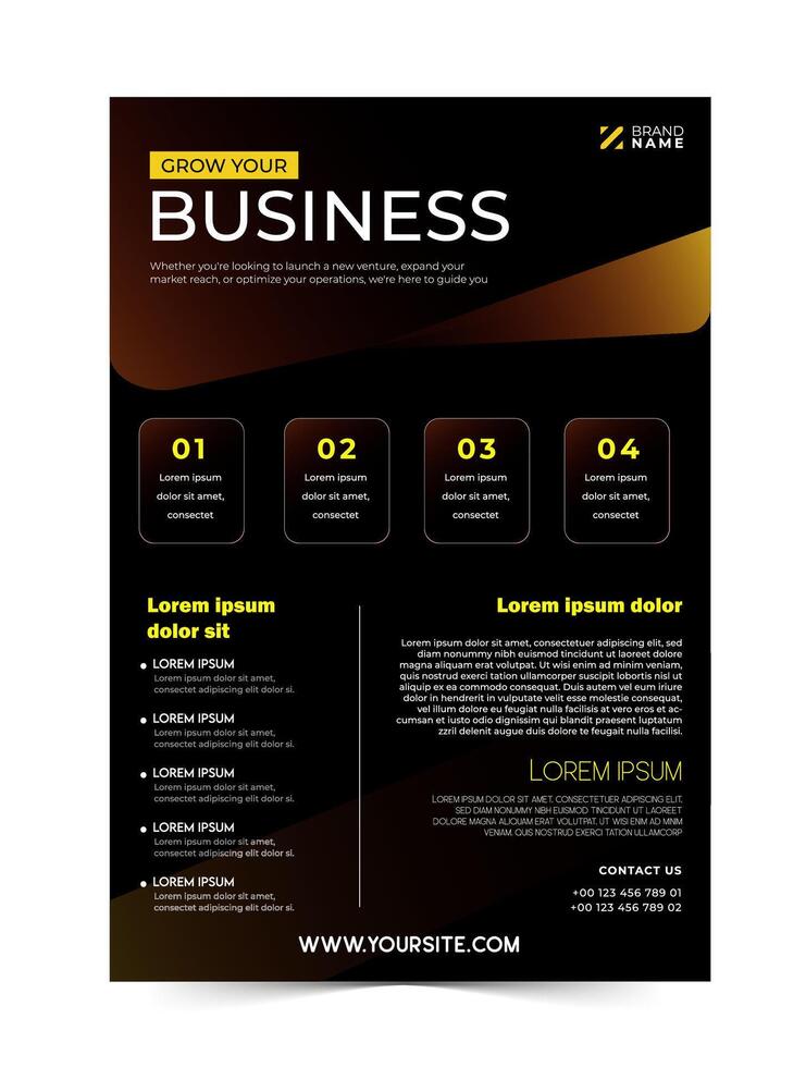 Business flyer template design vector