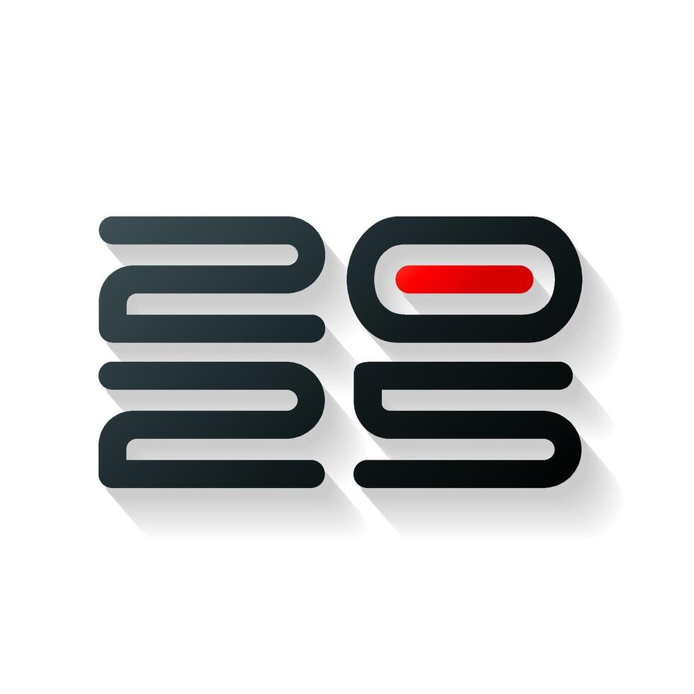 Happy New Year 2025 Typography Design vector