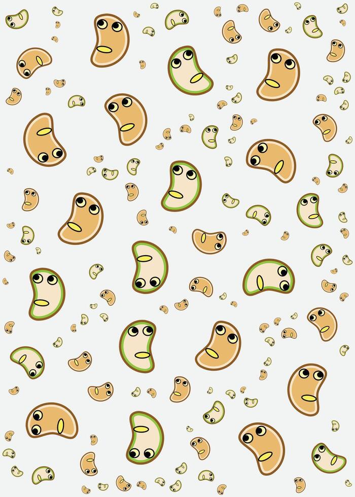 Flaxseed. Healthy unpeeled seeds on white backgrond. vector