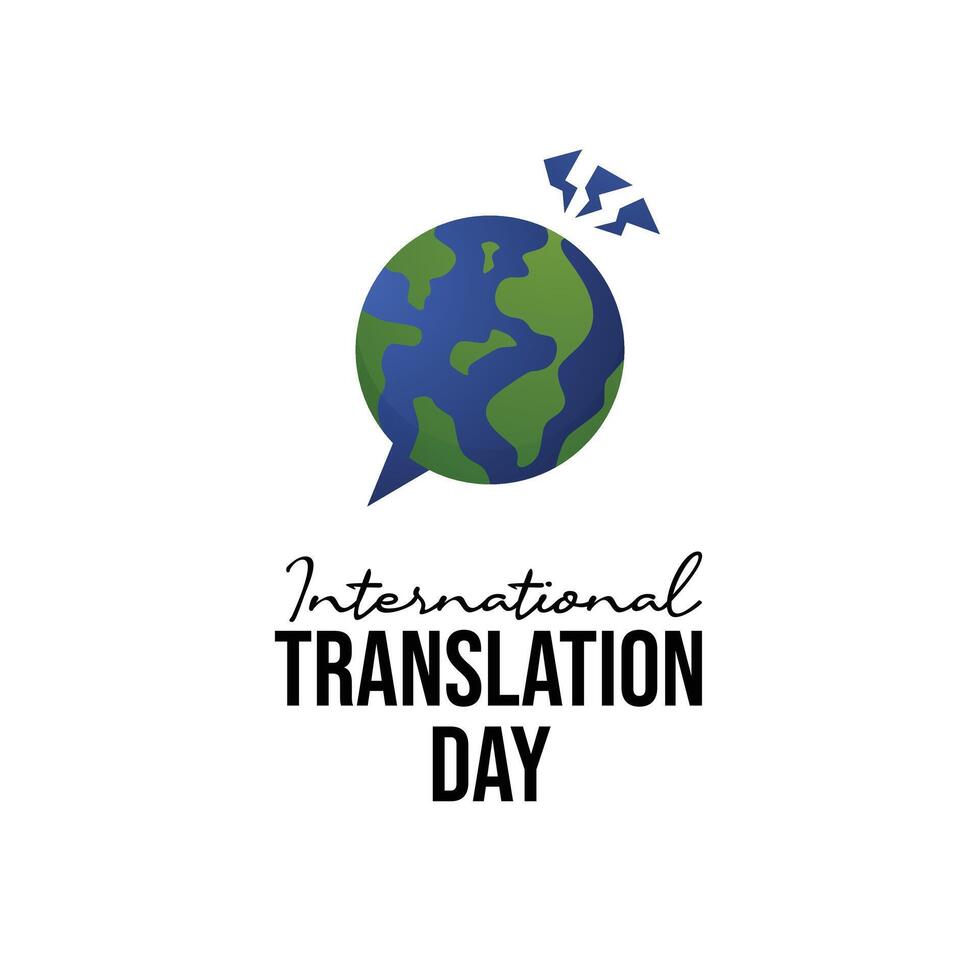 International Translation Day design template good for celebration usage. International Translation Day design. flat design. eps 10. vector