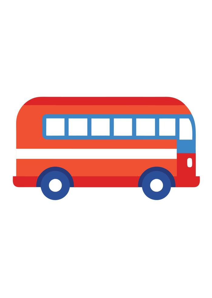 Art of Bus on white background vector