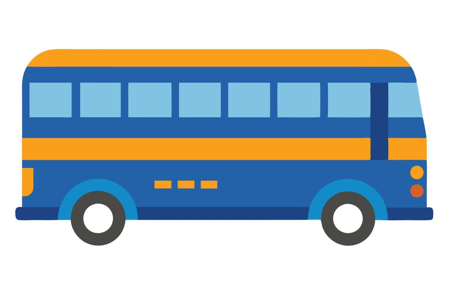 Art of Bus on white background vector