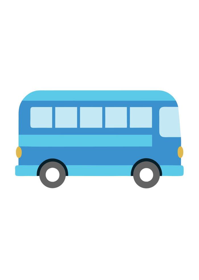 Art of Bus on white background vector