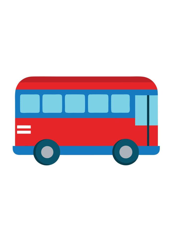 Art of Bus on white background vector