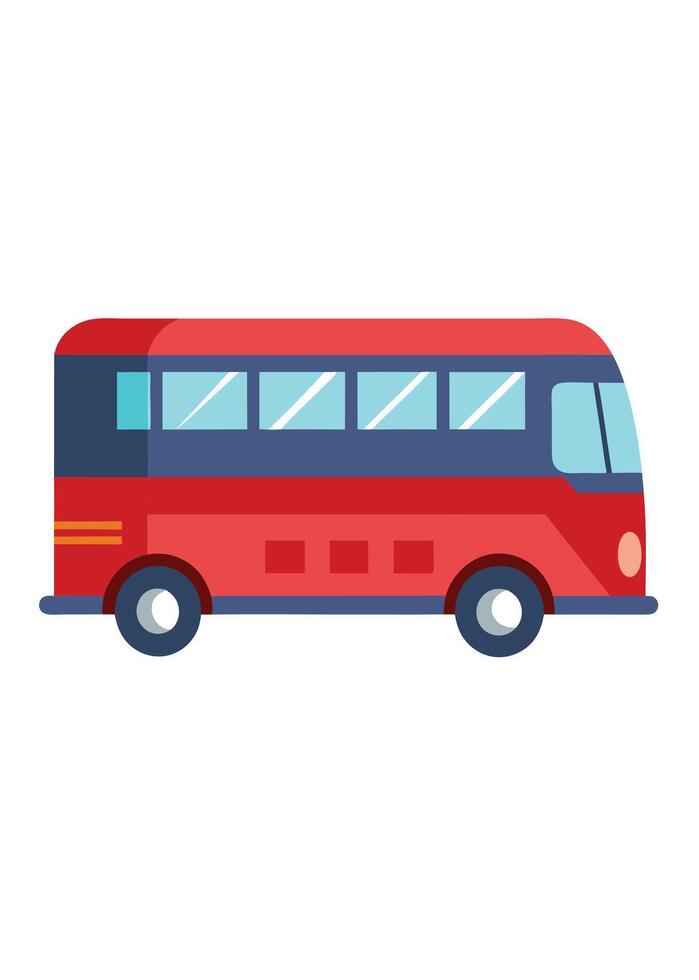 Art of Bus on white background vector
