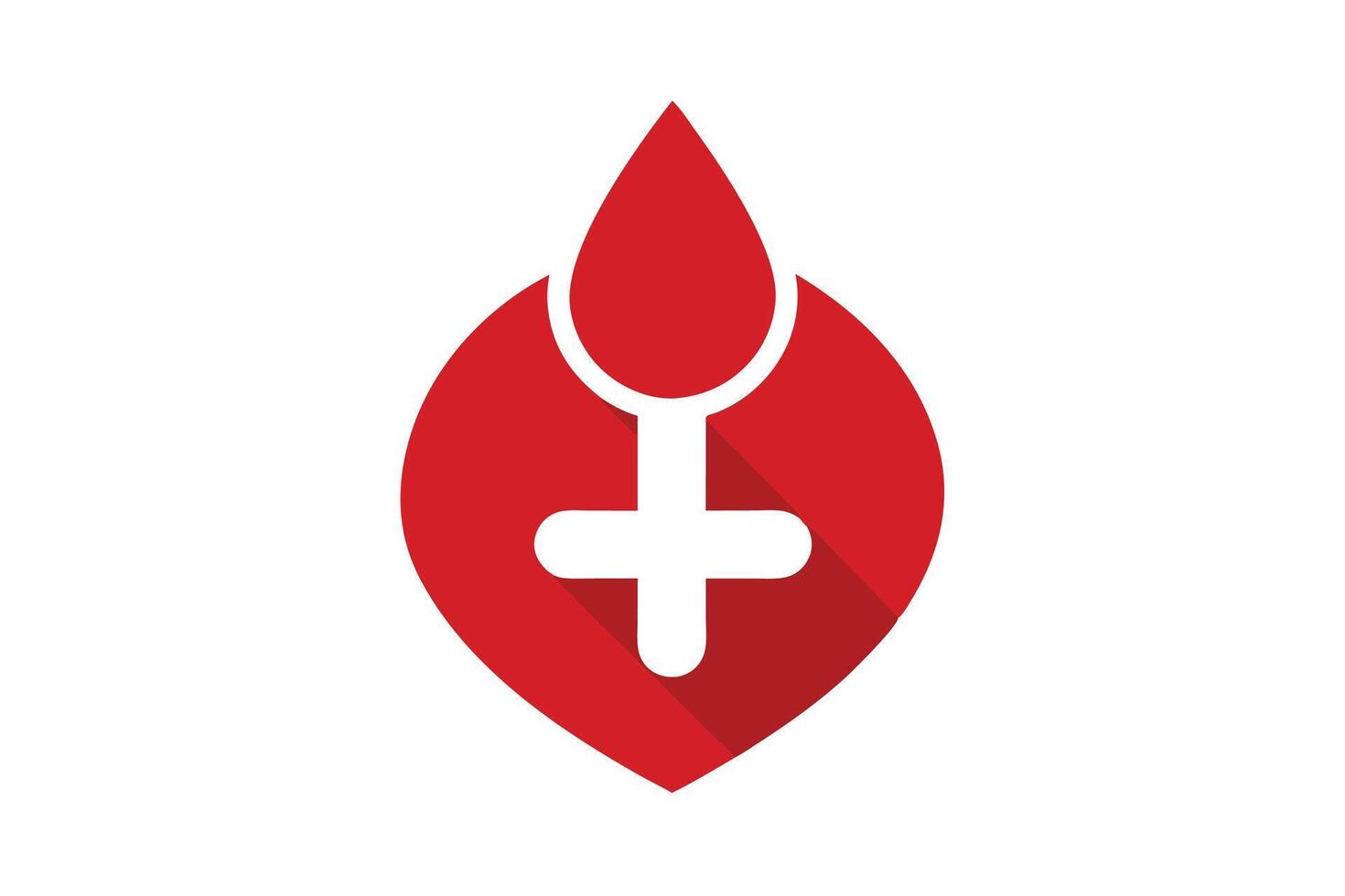 Art of Blood donation on white background vector