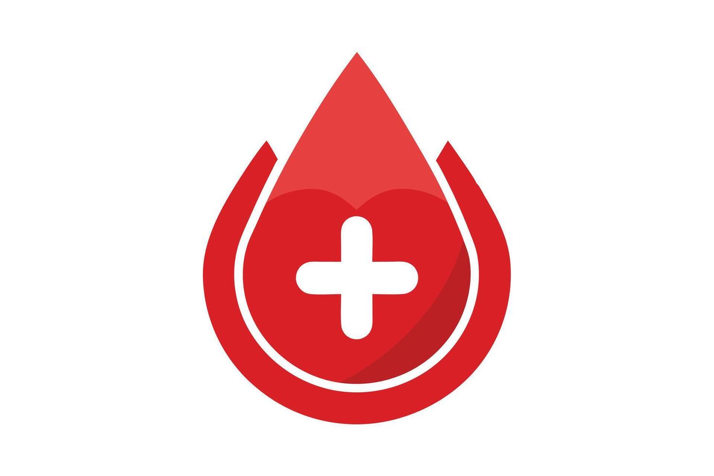 Art of Blood donation on white background vector
