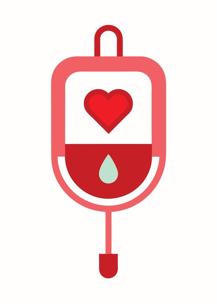 Art of Blood donation on white background vector