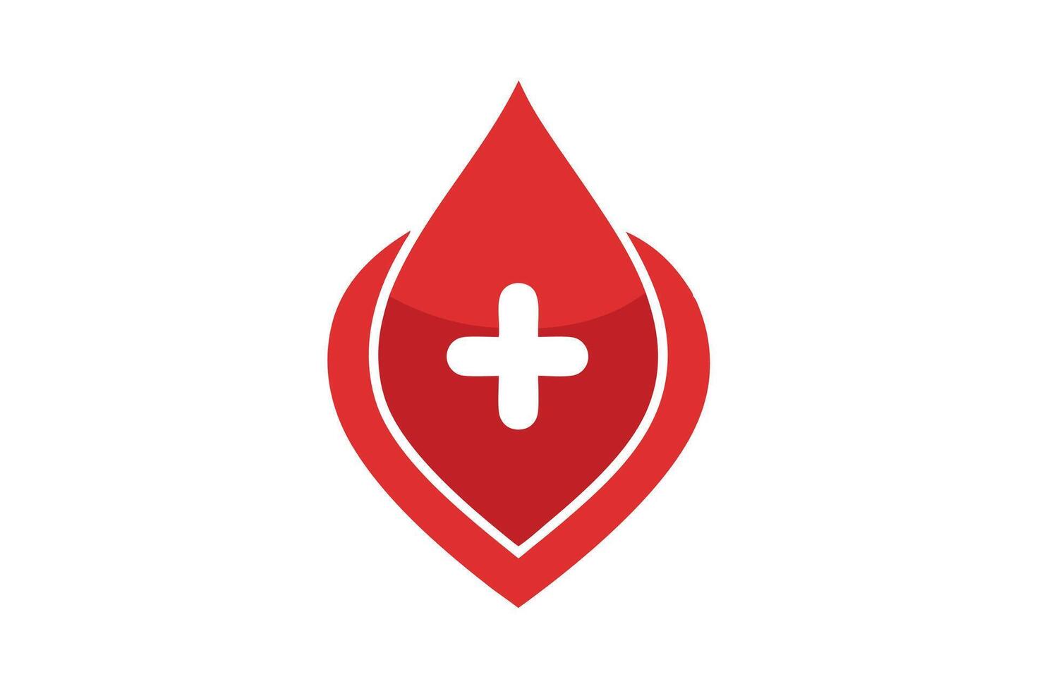Art of Blood donation on white background vector