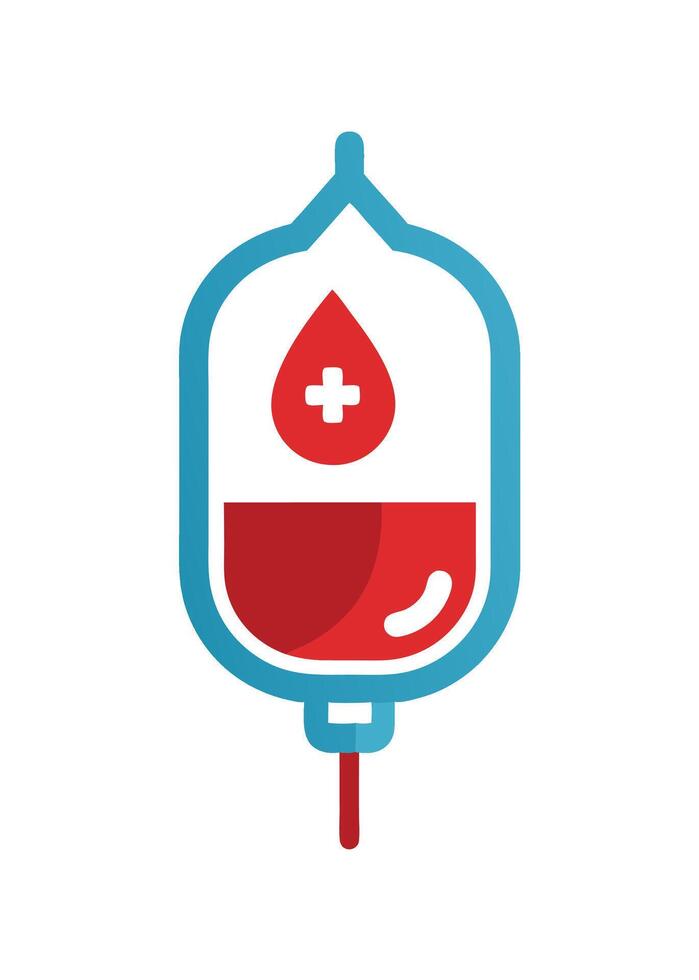 Art of Blood donation on white background vector