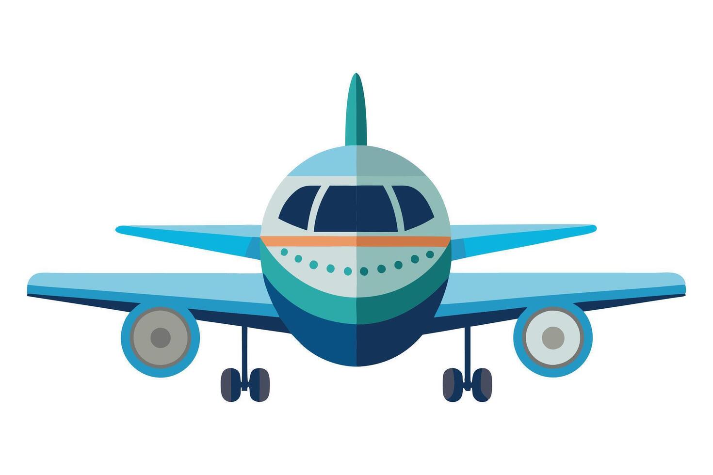 Art of Airplane on white background vector