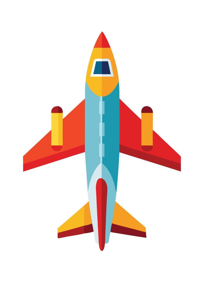 Art of Airplane on white background vector