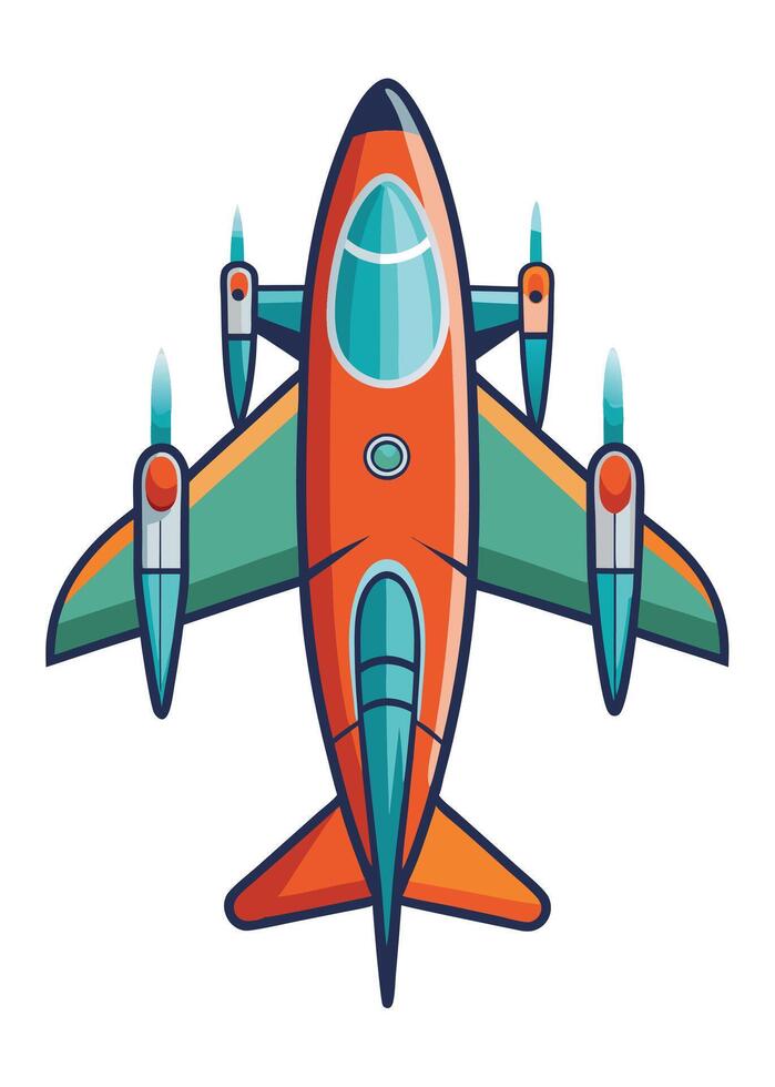 art of Airplane on white background vector