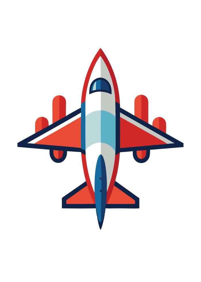 Art of Airplane on white background vector