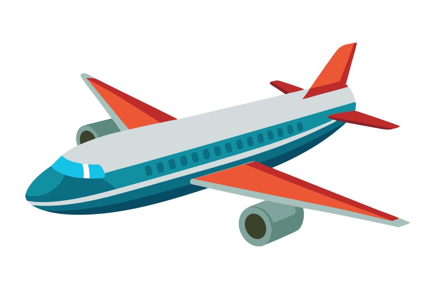 Arte de avión en blanco antecedentes vector