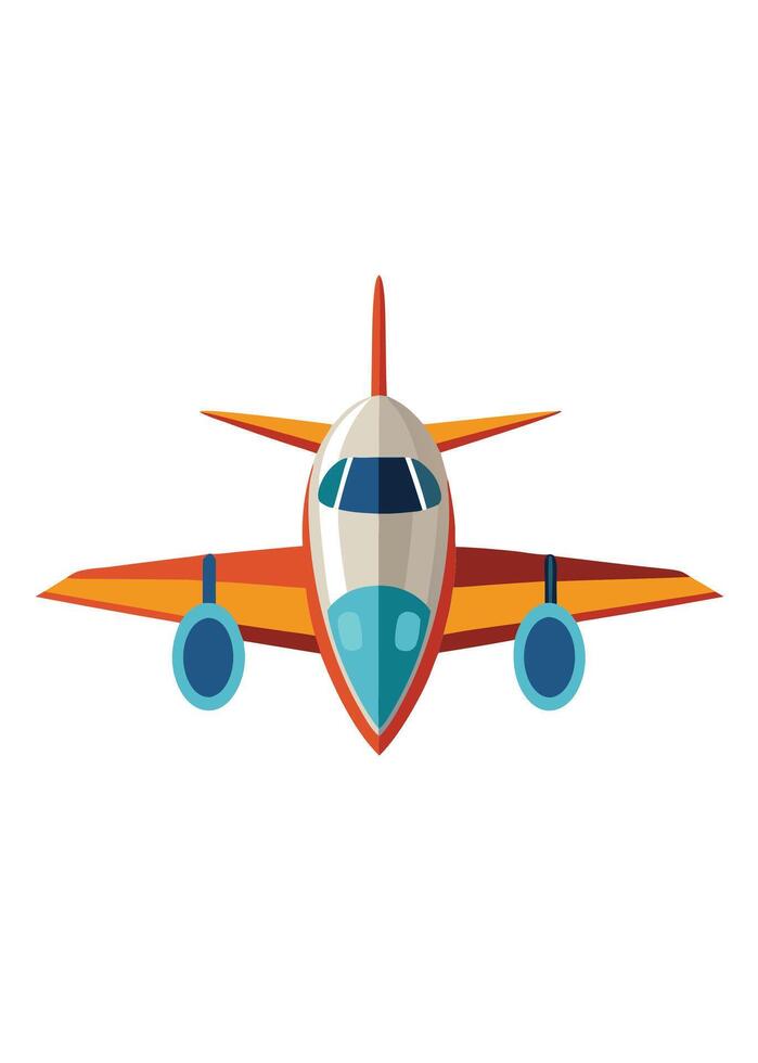 Art of Airplane on white background vector