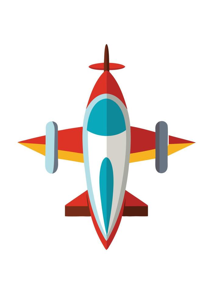 Art of Airplane on white background vector
