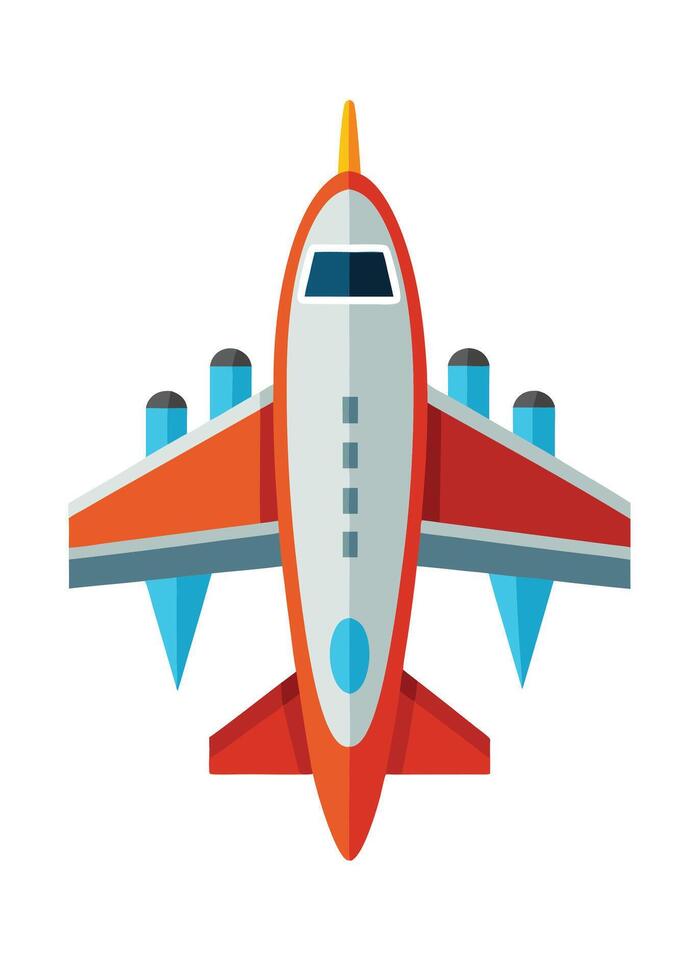 Art of Airplane on white background vector