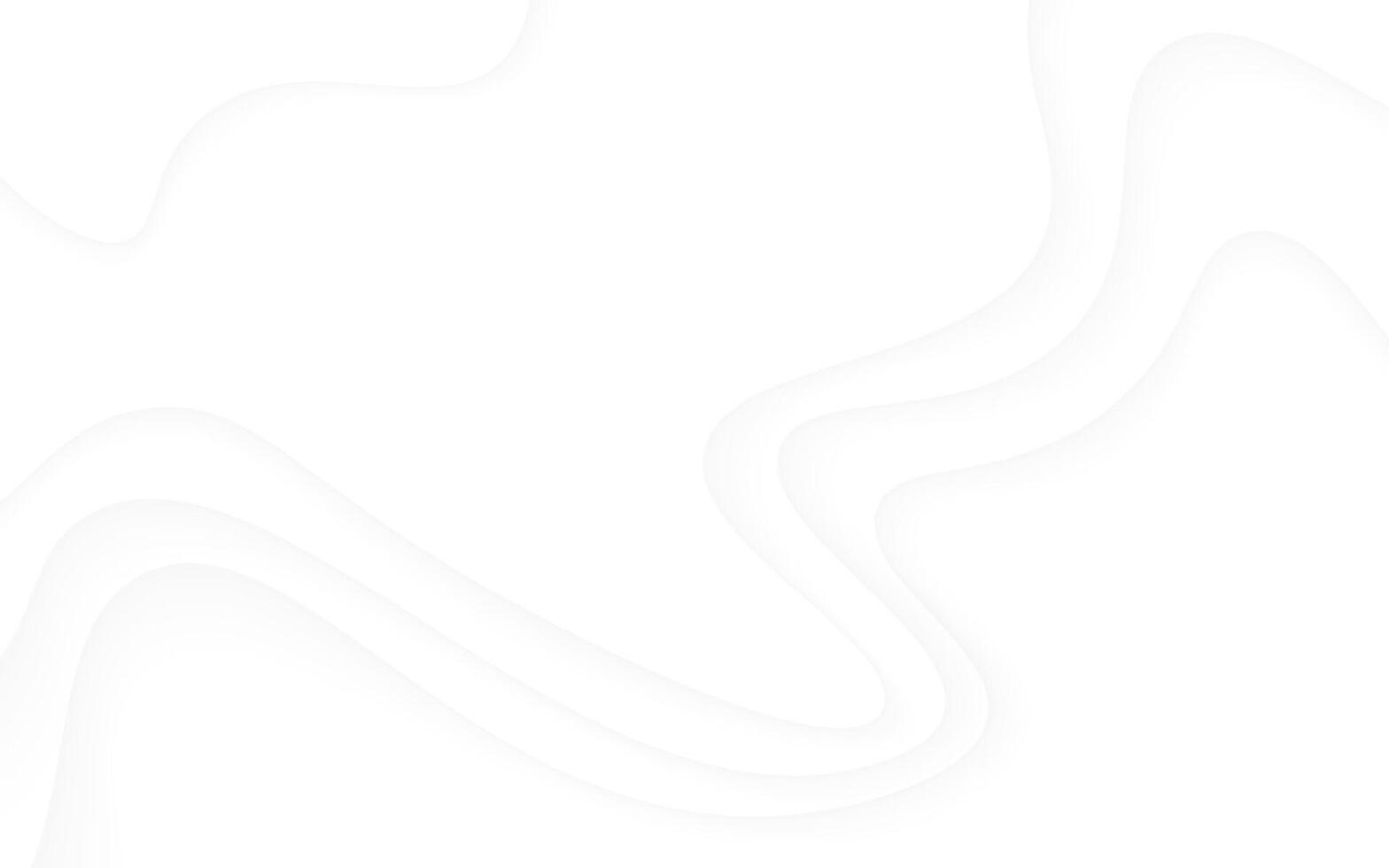 Minimalistic white background with soft, flowing wave patterns, ideal for a clean and modern design or presentation. vector