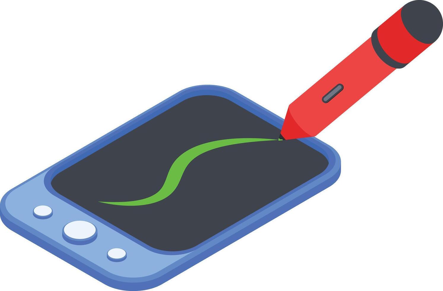 Drawing Tab Isometric Icon vector