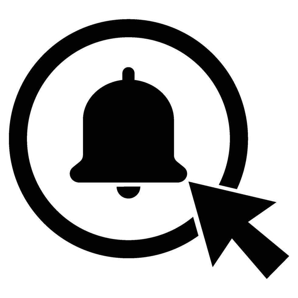 Click the bell icon vector