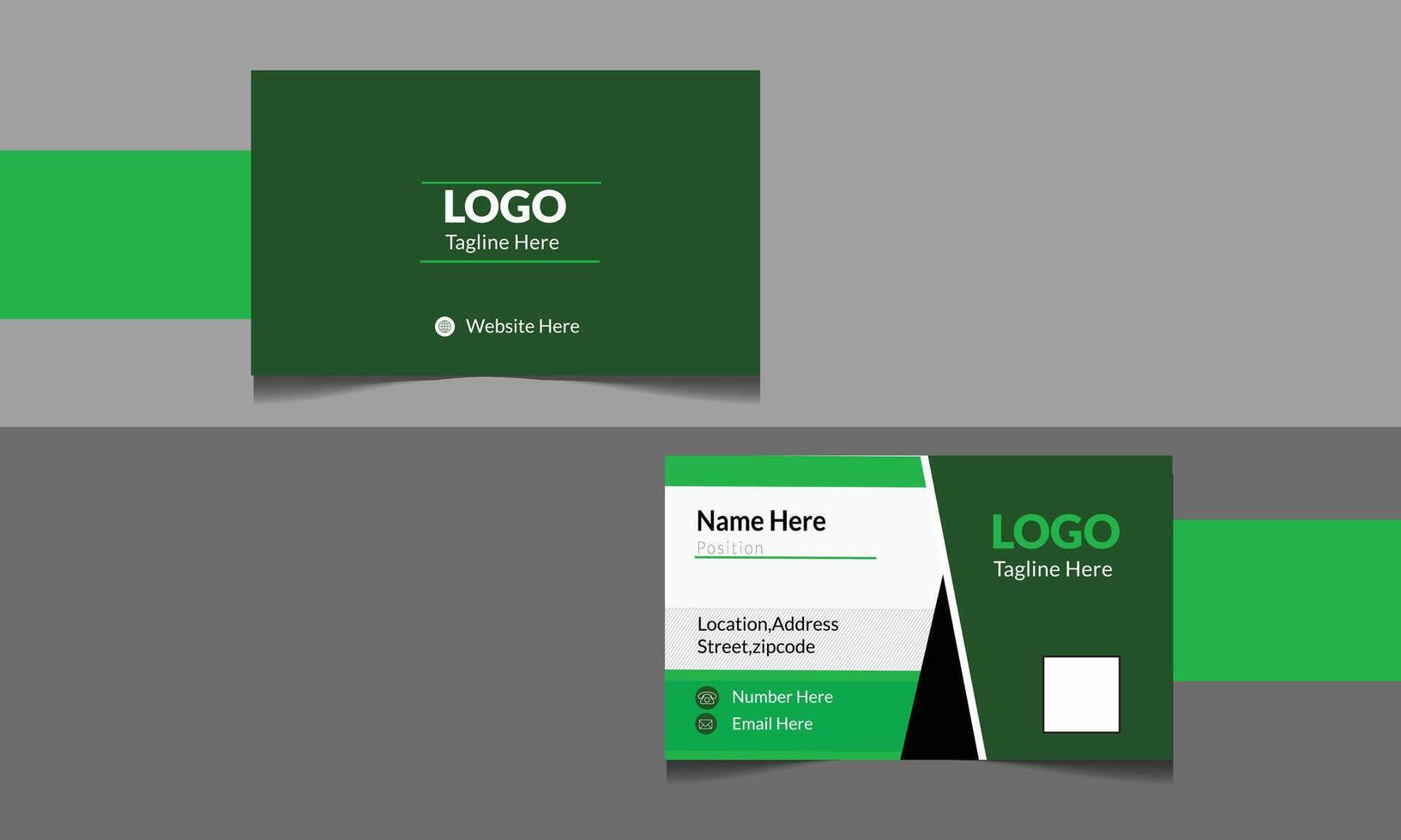 Modern business card design template vector