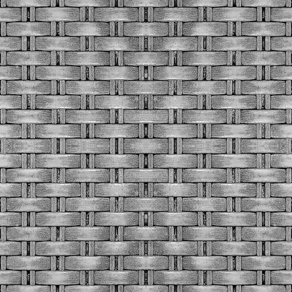 Seamless pattern black woven mat background photo