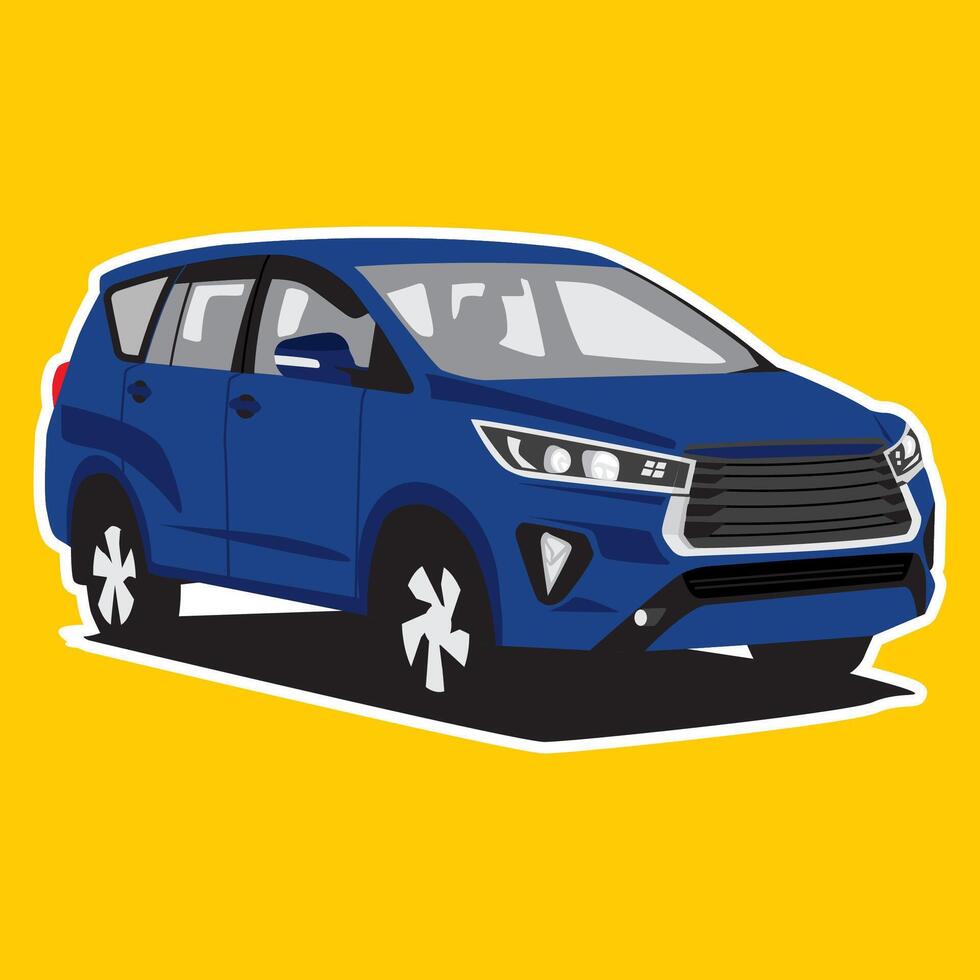premium cartoon multi purpose vehicle vector