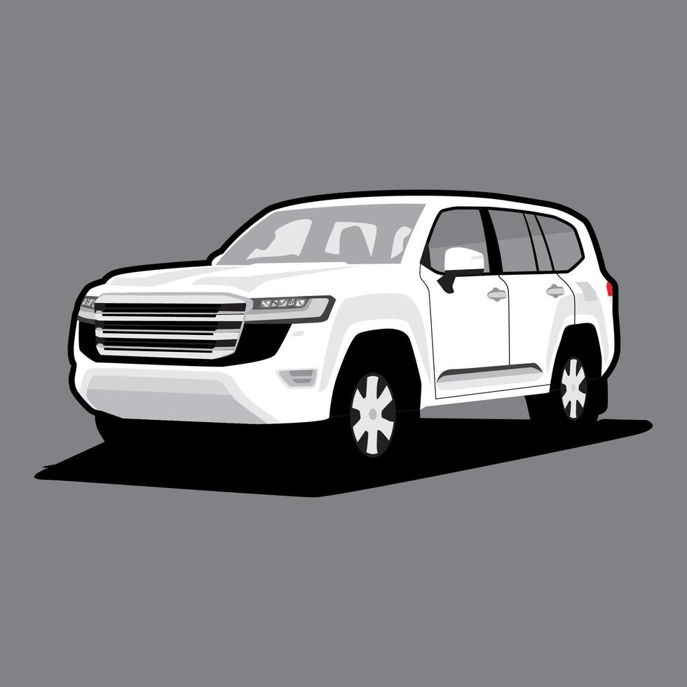 premium illustration of a large sport utility vehicle vector