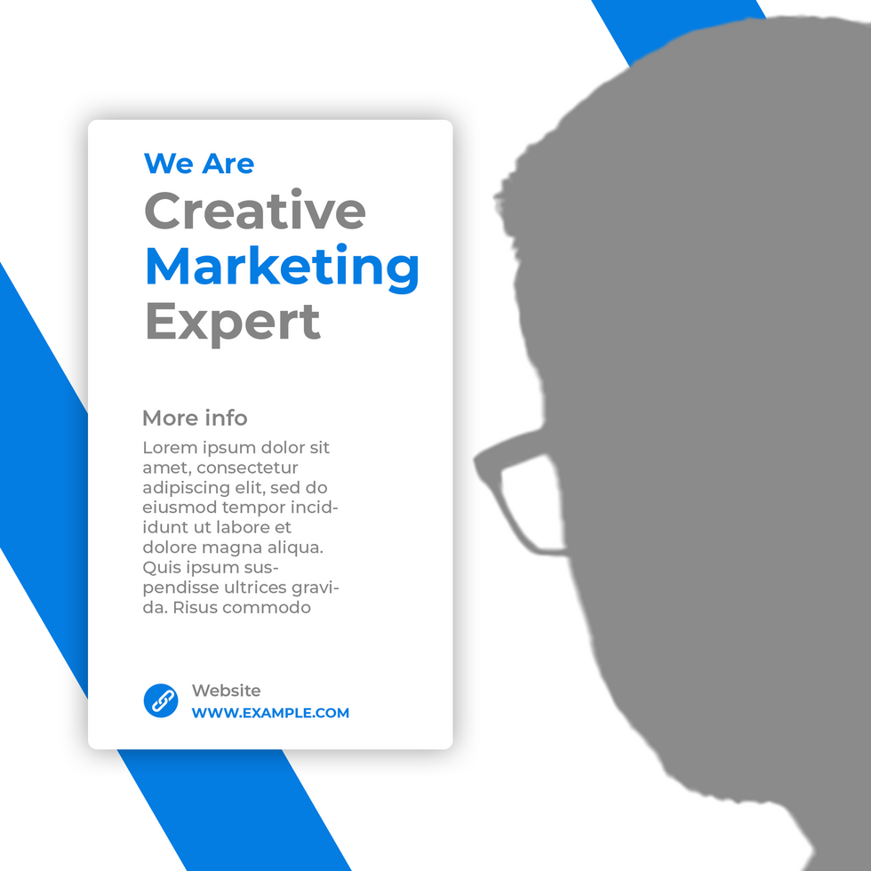 Marketing agency social media post banner template psd